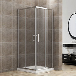 SALLY B0002F4 Square Corner Entry Shape 2 Sided Sliding Shower Door