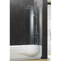SALLY A059 Swing Bath Screen with Curved Safety Glass