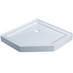 SALLY P81 Neo angle Acrylic Shower Base with drain CUPC approved